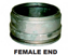 Bandlock Style Alum Weld Ends - Female 